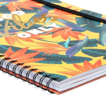 Legami 3 ü 1 Arada Spiralli A4 Defter Tropical Vibes