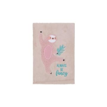 Syloon Peluş Tembel Hayvan Pembe A5 Defter