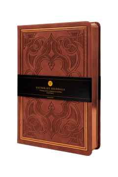Victoria's Journals Old Book Defter 14*20 cm 320 sayfa Çizgili Açık Kahverengi