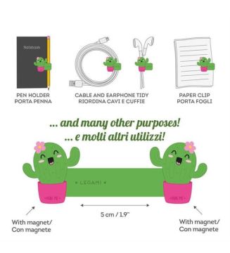 Legami Magnetic Clip / Cactus