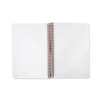 Keskin Color Çizgili Sert Kapak Spiralli Wallart Defter - Thank You
